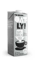 32oz Oatly Barista Edition Oatmilk. No dairy. No nuts. No gluten.