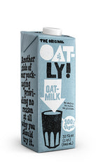 32oz Oatly Original Oatmilk. No dairy. No nuts. No gluten.